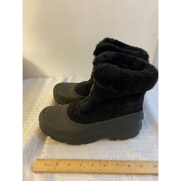 Sorel bear black lined zipper ankle boots 6.5 - Picture 3 of 11